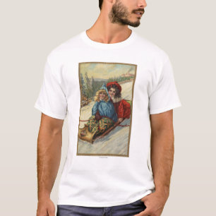 Camiseta El Sledding de las niñas de ChristmasTwo