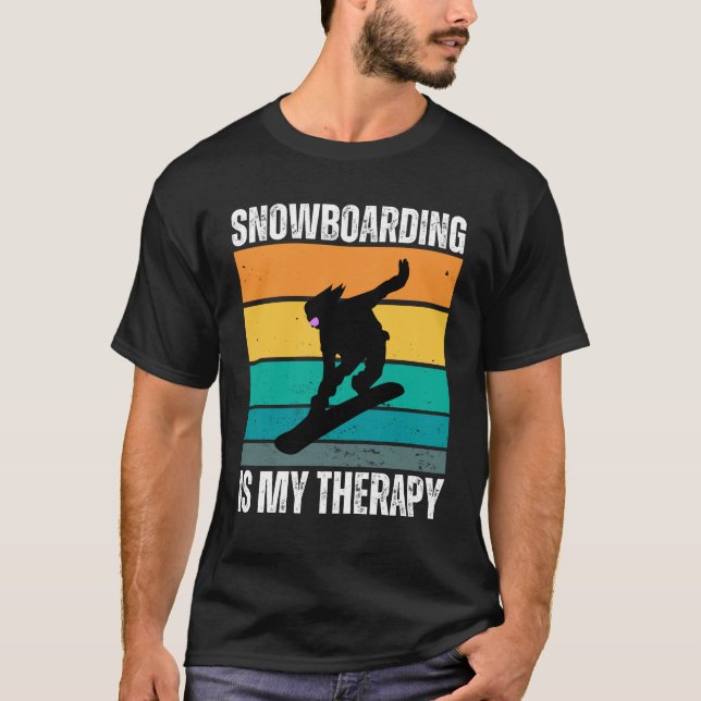 Camiseta El Snowboard es mi terapia (Anverso)