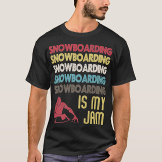 Camiseta El Snowboard Vintage Es Mi Jam Fun Sport Lover Soc