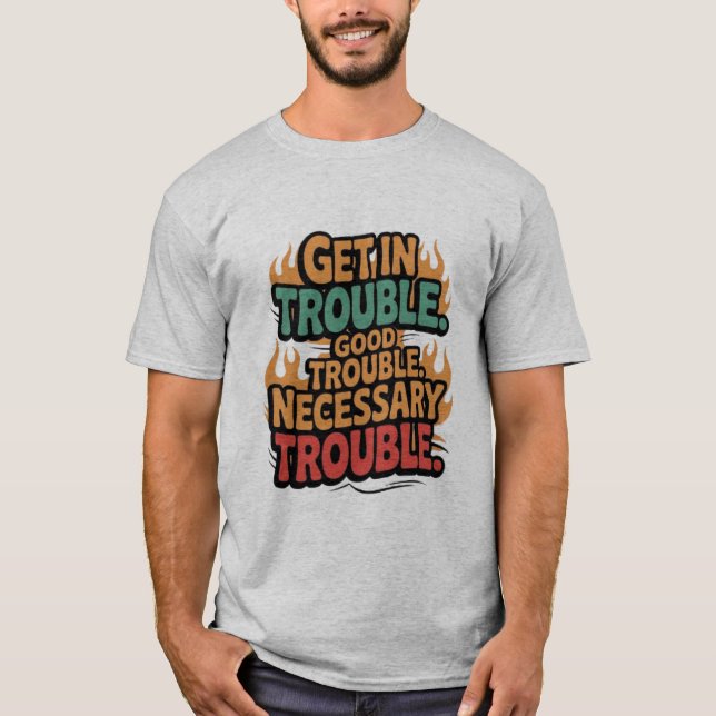 Camiseta El Social John Lewis Tea Se Enfrenta A Los Problem (Anverso)