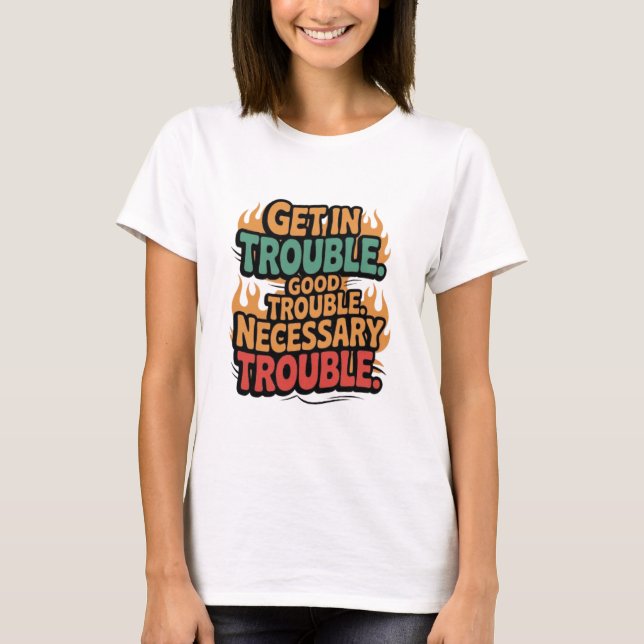 Camiseta El Social John Lewis Tea Se Enfrenta A Los Problem (Anverso)