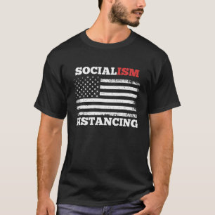 Camiseta El socialismo distingue la bandera estadounidense 