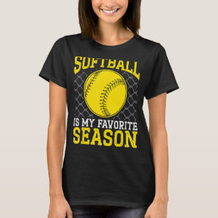 Camiseta El Softball Es Mi Fotomontaje Favorito De Temporad