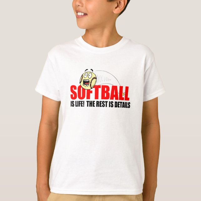 Camiseta El softball es vida (Anverso)