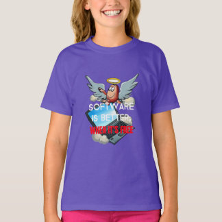 Camiseta El software es mejor cuando es gratis