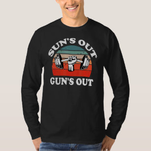 Camiseta El sol desata la construcción de cuerpos de hombre