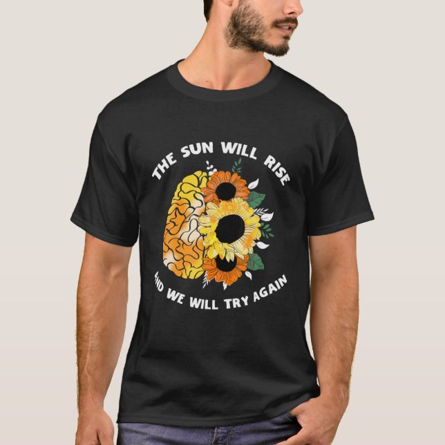 Camiseta El sol elevará las cuestiones de concientización s (Anverso)