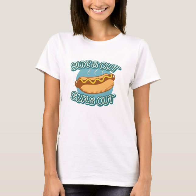 Camiseta El sol está fuera, las nalgas fuera (Anverso)