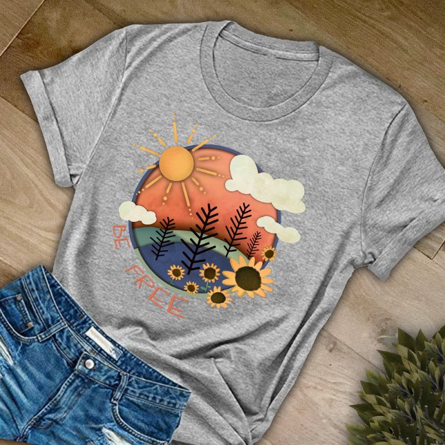 Camiseta El Sol Floral Divertido Inspirándose Sea Inespirit (Subido por el creador)
