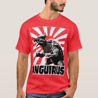 El sol naciente de ANGUIRUS para los teñidos rojos