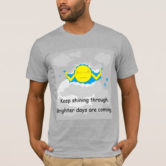 Camiseta El Sol salta por las nubes de la tormenta (Anverso)