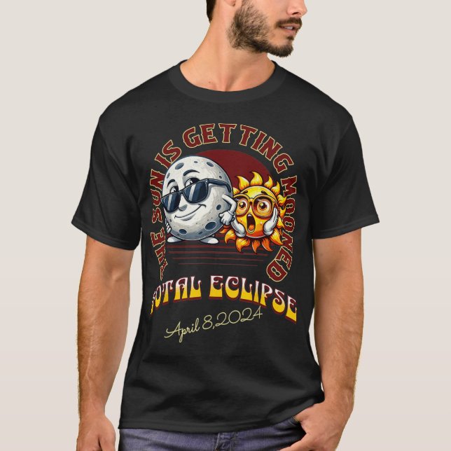 Camiseta El Sol Se Está Moviendo Eclipse Solar Total 2024 (Anverso)