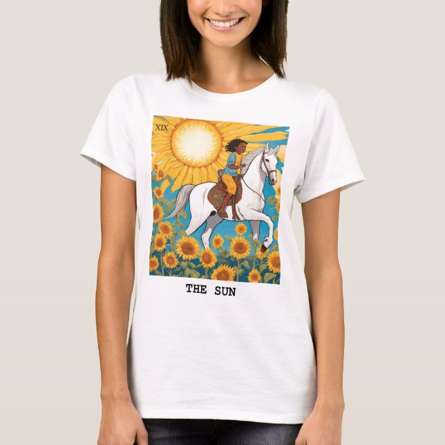 CAMISETA EL SOL - TARJETA DE TAROT (Anverso)
