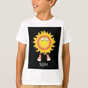 Camiseta El sol y las estrellas en el espacio