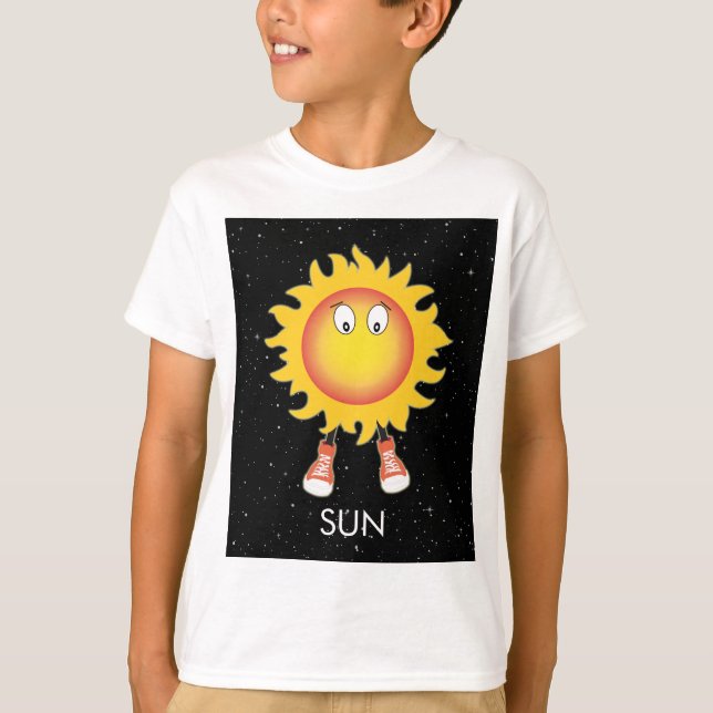 Camiseta El sol y las estrellas en el espacio (Anverso)
