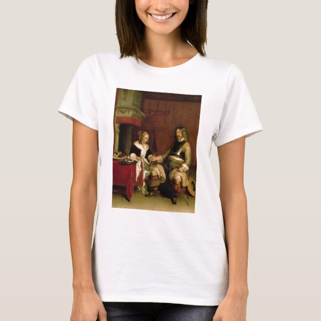 Camiseta El soldado caballero (aceite sobre lienzo) (Anverso)