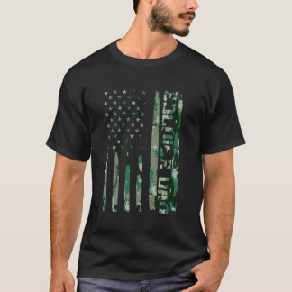Camiseta El soldado papá de la bandera de Estados Unidos, p