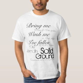 Camiseta El sólido, tierra, me trae, usted permanece.,