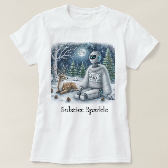 Camiseta El solsticio de invierno esparce la gracia de los  (Diseño del anverso)