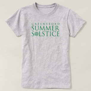 Camiseta El solsticio de verano de Greensboro verde simple