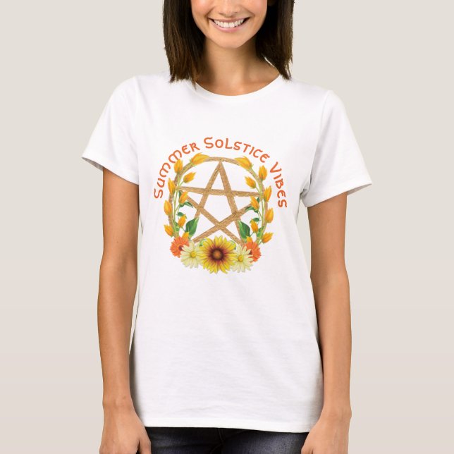 Camiseta El solsticio de verano vibra el milagro del oro de (Anverso)