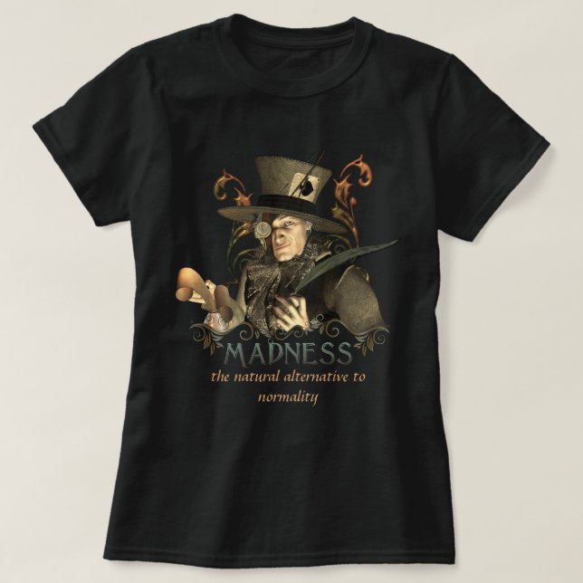 Camiseta El sombrerero enojado (Diseño del anverso)