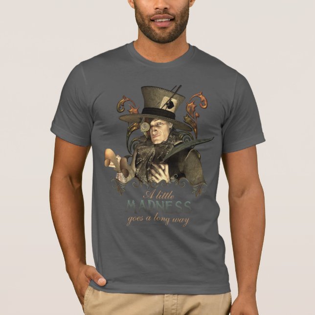 Camiseta El sombrerero enojado de Steampunk (Anverso)