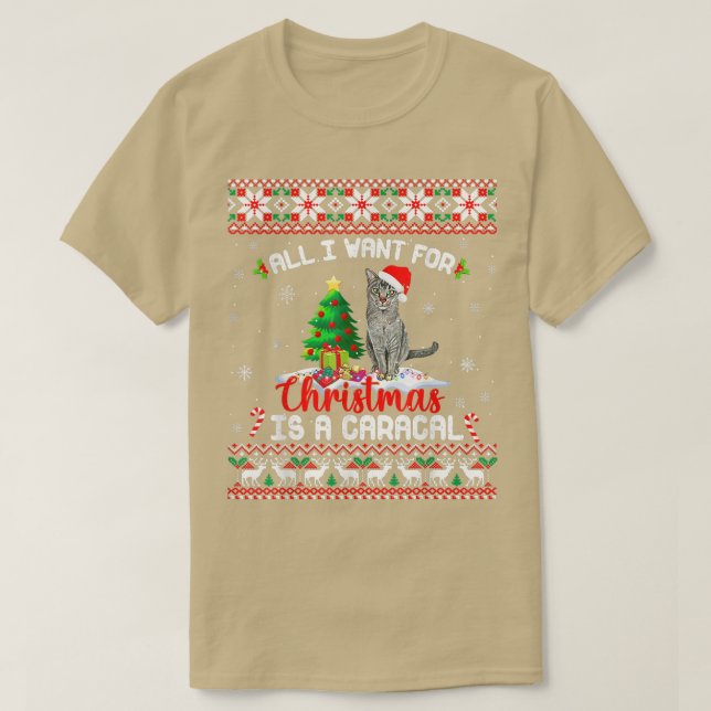 Camiseta El Sombrero De Santa Que Quiero Para Los Navidades (Diseño del anverso)
