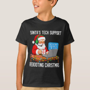 Camiseta El soporte de Tech Santa reinicia la magia