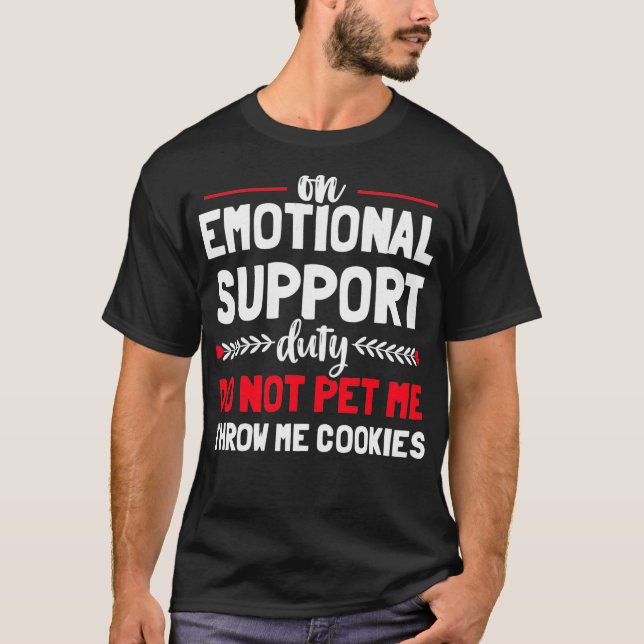 Camiseta El soporte emocional humano no es Mascota Funny Se (Anverso)