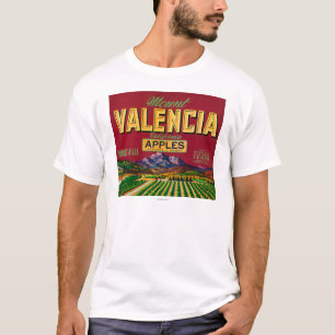 Camiseta El soporte Valencia Apple etiqueta - Watsonville,