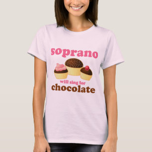 Camiseta El soprano cantará para el chocolate