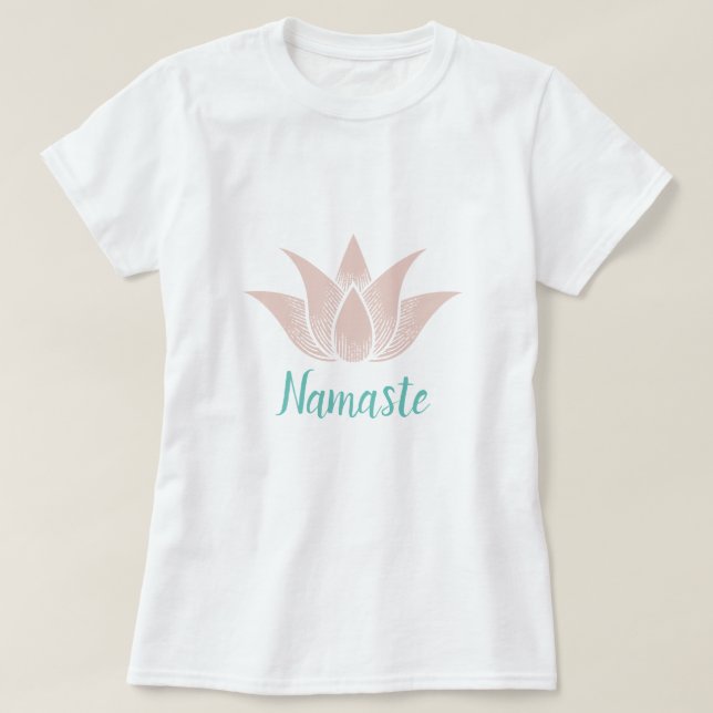 Camiseta El spa Lotus Flower Yoga Namaste (Diseño del anverso)