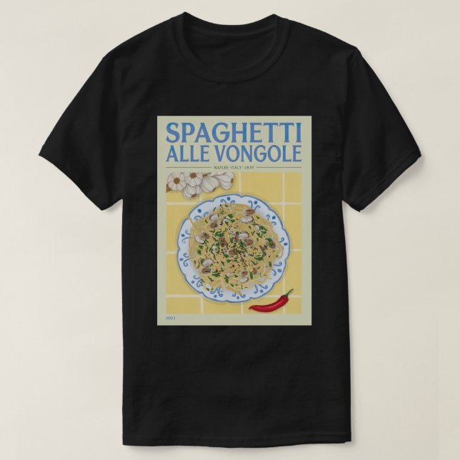 Camiseta El Spaghetti Alle Vongole 1839 (Diseño del anverso)