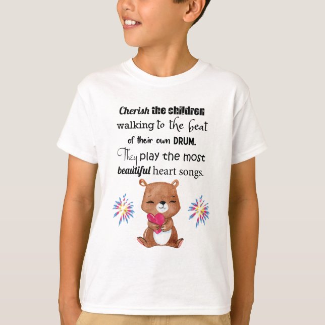 Camiseta El Special necesita a los niños inspiradores, (Anverso)