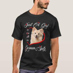 Camiseta El Spitz Alemán Es Sólo Una Chica Enamorada De Sus
