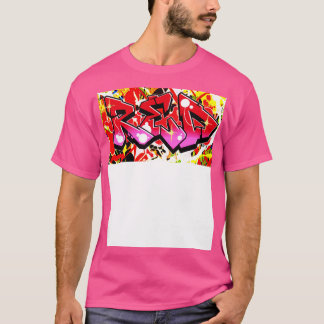 Camiseta el spray de grafiti rojo puede ser utilizado por L