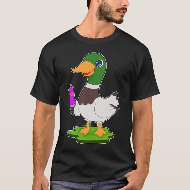 Camiseta El sprayer del pato puede (Anverso)