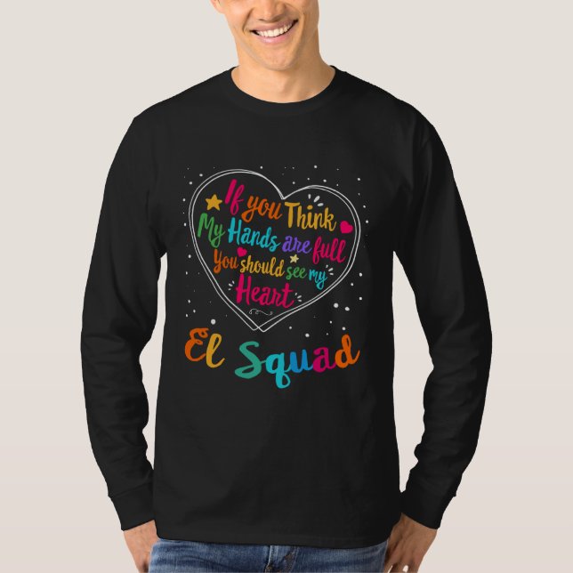 Camiseta EL Squad Appreciation Week Back to School Heart (Anverso)