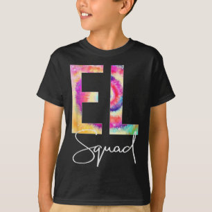 Camiseta El Squad Tie Dye Atrás a la Escuela Apreciación de