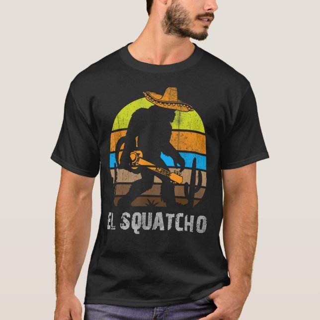 Camiseta El Squatcho Shirfoot Bigfoot T Shirt Sasquatch (Anverso)