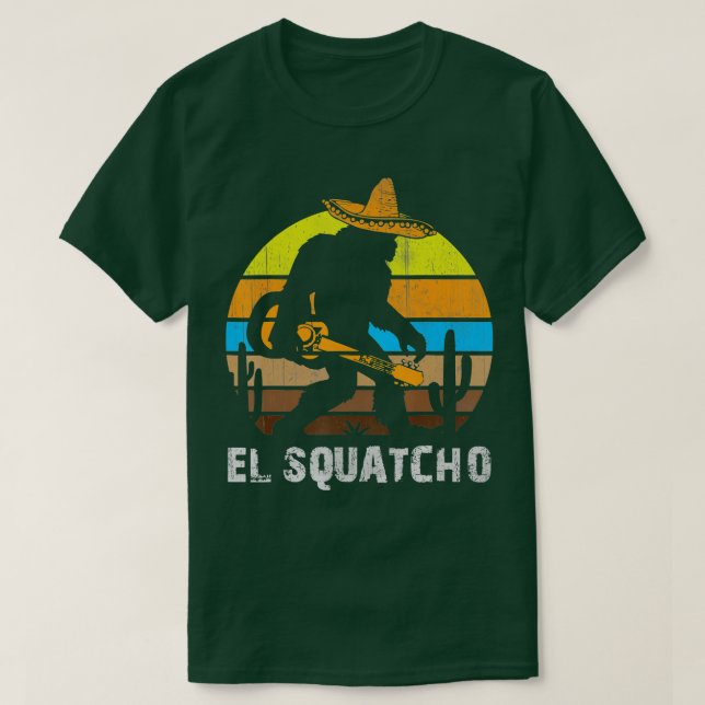 Camiseta El Squatcho Shirfoot Bigfoot T Shirt Sasquatch (Diseño del anverso)