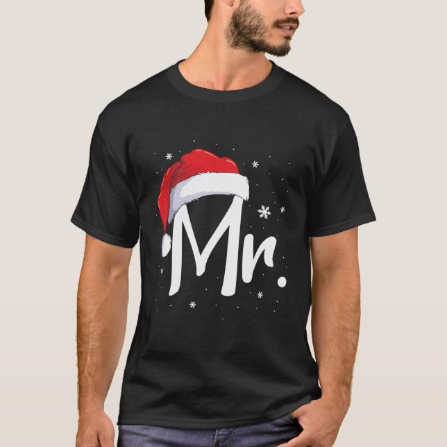 Camiseta El Sr. Y La Sra. Navidades Santa Claus Coinciden C (Anverso)