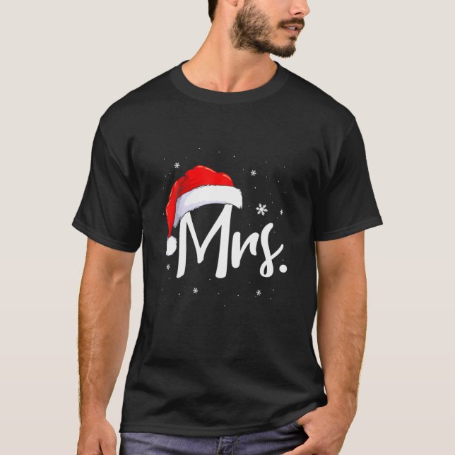 Camiseta El Sr. Y La Sra. Navidades Santa Claus Coincidiend (Anverso)