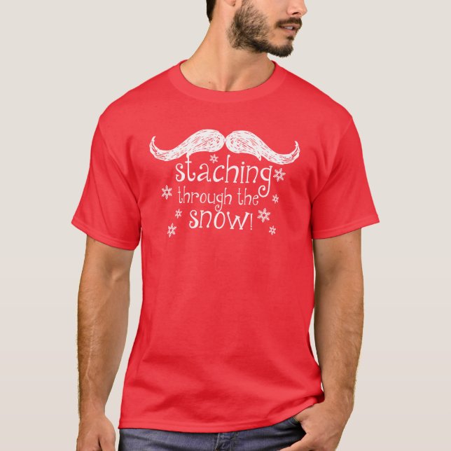 Camiseta el staching a través de la nieve (Anverso)