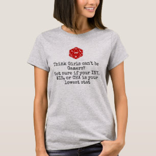 Camiseta El Stat más bajo de los videojugadores del chica