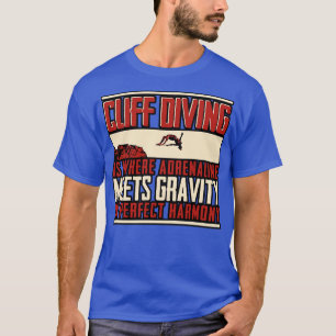 Camiseta El Submarinismo En El Cliff Es Donde Adrenalina