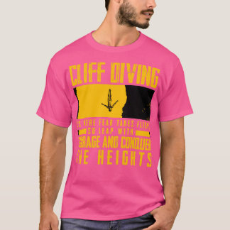 Camiseta El Submarinismo En El Cliff Es Donde El Miedo