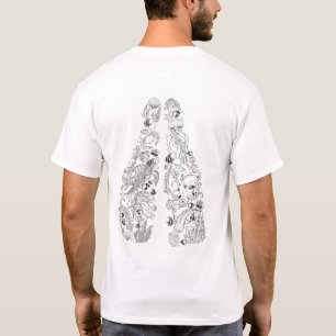 Camiseta El submarinismo Scuba aletas diseño de vida marina