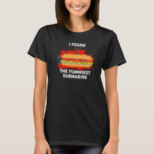 Camiseta El submarino más rico Hoagie Sub Sandwich Pun Alim